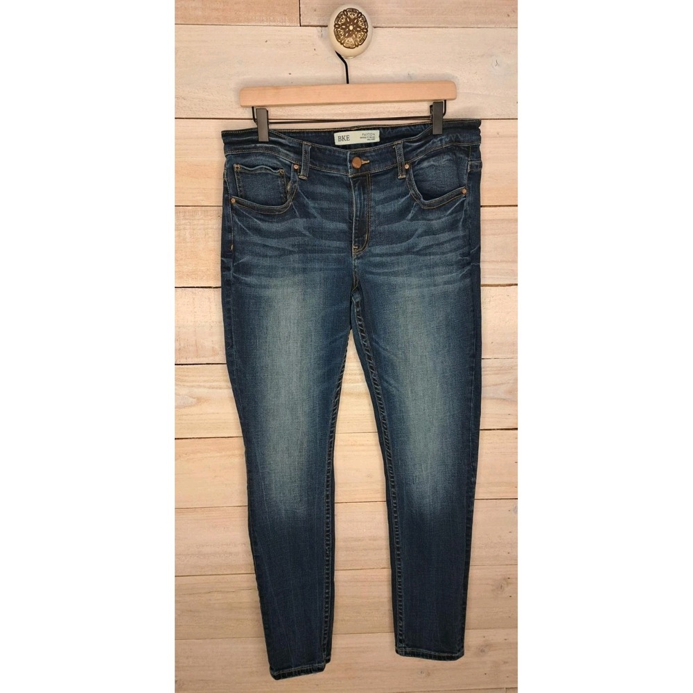 Capsule Wardrobe BKE Jeans Women's 32 Payton Dark‎ Wash Blue Ankle Indie Sleaze